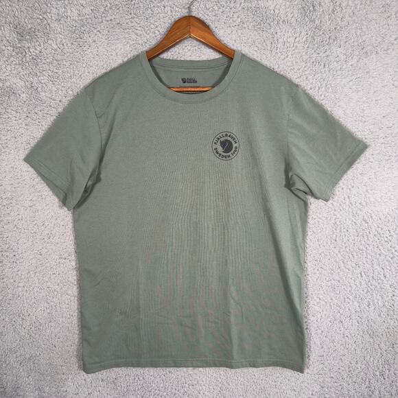 Fjallraven Sweden 1960 Short Sleeve Adventure Men's XL T-Shirt Climbing Green - Picture 1 of 8